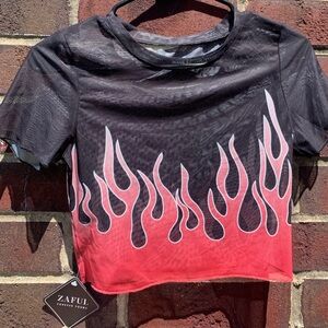NWT flame mesh top